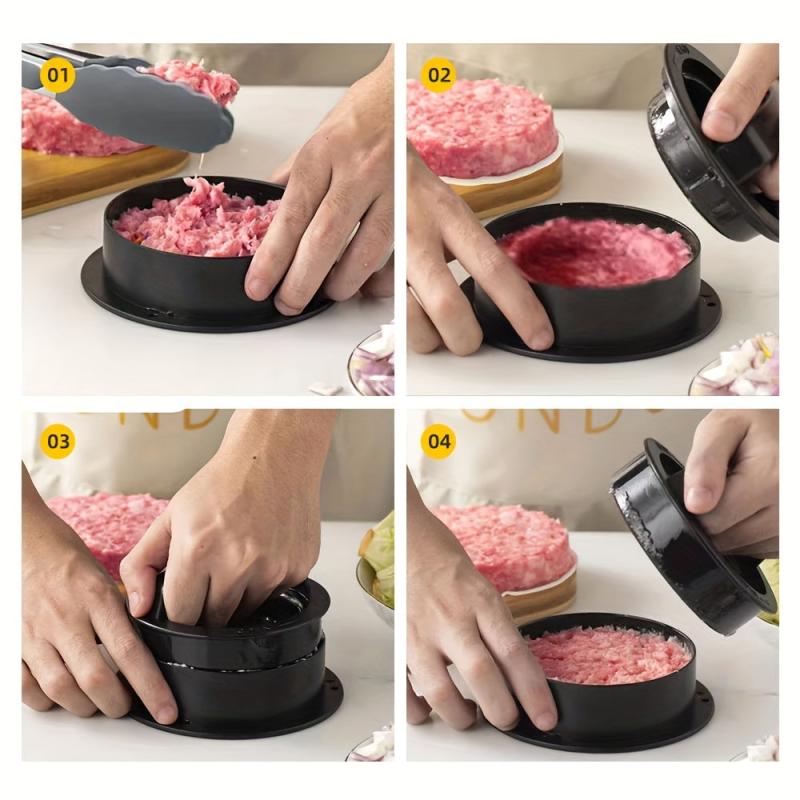 Burger Press Hamburger Patty Maker Mold Easy Release