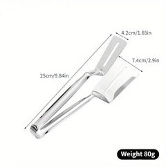 Stainless Steel Barbecue Spatula Tongs Multifunctional BBQ Steak Clamp