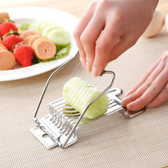 Stainless Steel Egg Cutter Boiled Egg Slicer Kitchen Accessories