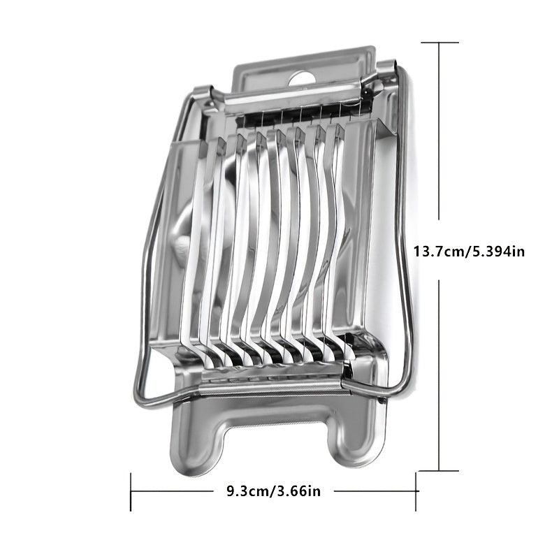 Stainless Steel Egg Cutter Boiled Egg Slicer Kitchen Accessories