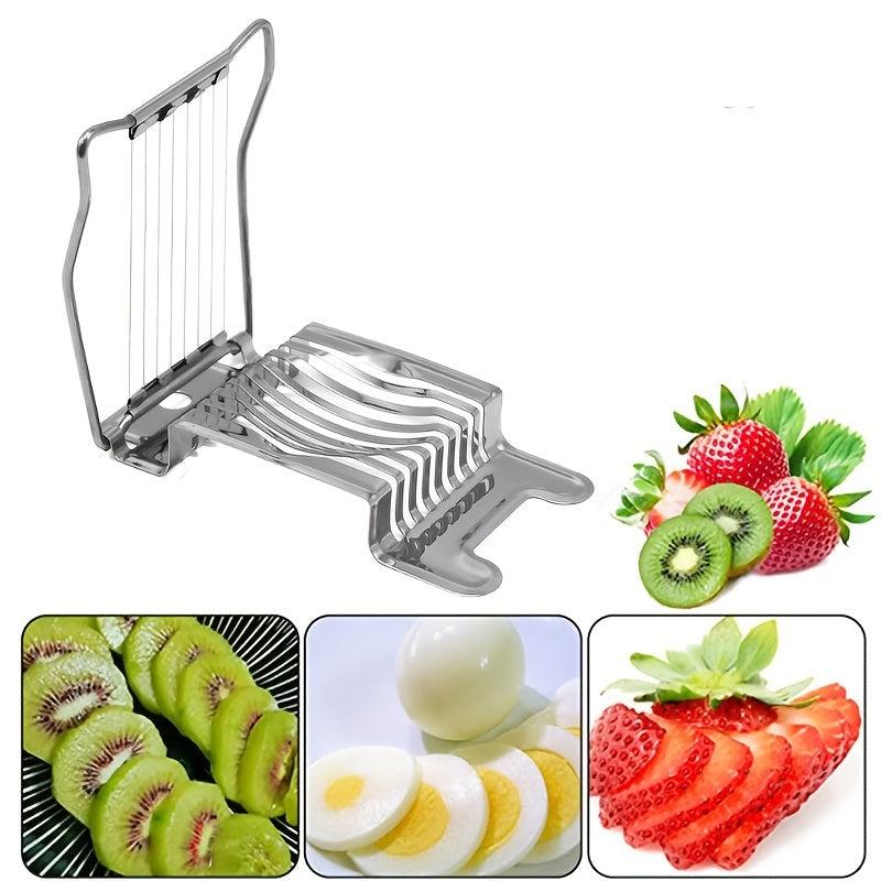 Stainless Steel Egg Cutter Boiled Egg Slicer Kitchen Accessories