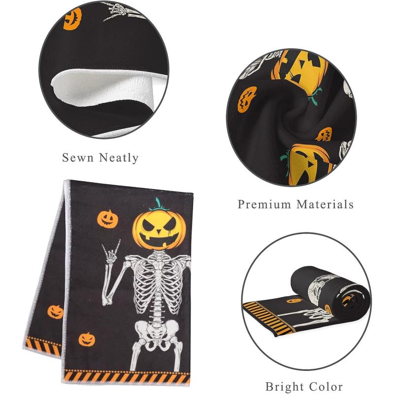 2pcs Halloween Skeleton Hand Dish Cloths