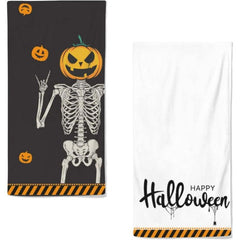 2pcs Halloween Skeleton Hand Dish Cloths