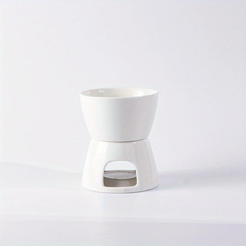 Ceramic Cheese Fondue Set With Forks & Candle, Chocolate Melting Fondue Pot