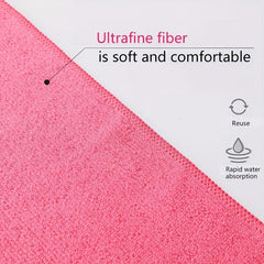 1pc Microfiber Kitchen Dish Cloth Soft Cleaning Rag