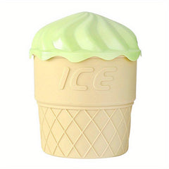 Ice Cream Cone Shaped Ice Bucket with Lid - Silicone Ice Cube Tray