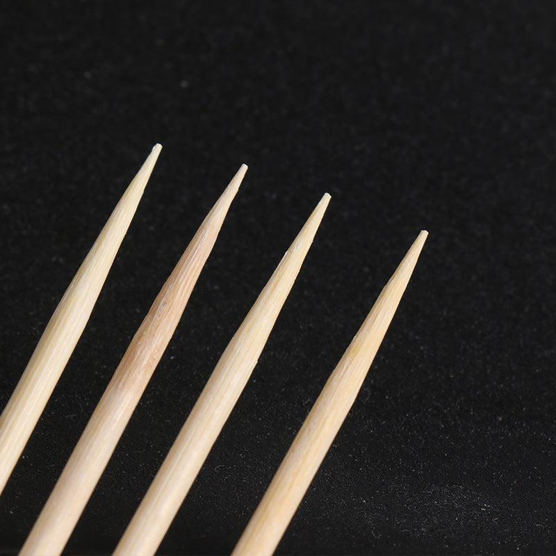 100pcs Disposable BBQ Bamboo Skewers Fruit Vegetable Outdoor Skewers