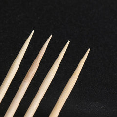 100pcs Disposable BBQ Bamboo Skewers Fruit Vegetable Outdoor Skewers
