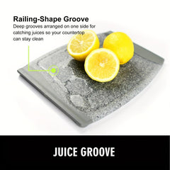 Kitchen Cutting Board with Easy Grip Handle BPA-Free