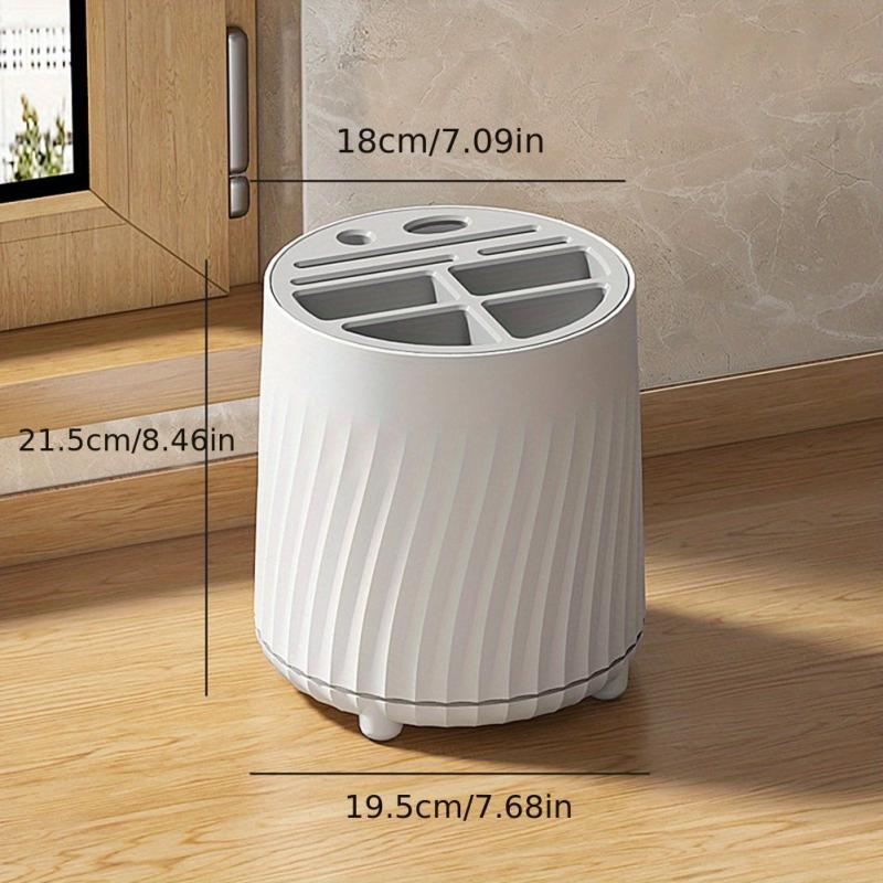 Kitchen Cutlery Block Holder Rotating Universal Storage Rack