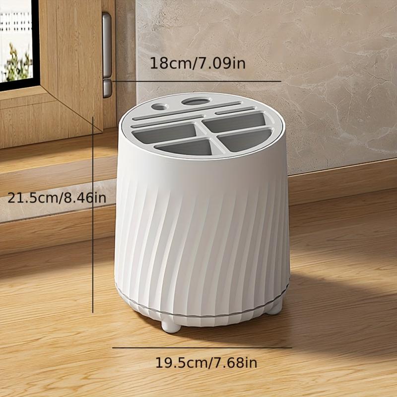 Kitchen Cutlery Block Holder Rotating Universal Storage Rack