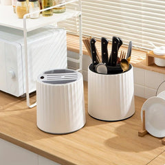 Kitchen Cutlery Block Holder Rotating Universal Storage Rack