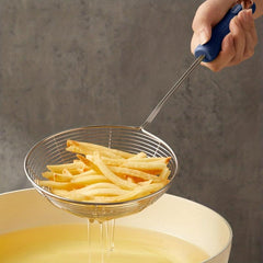 Large Stainless Steel Skimmer Ladle Long Handle Hot Pot Filter Spoon
