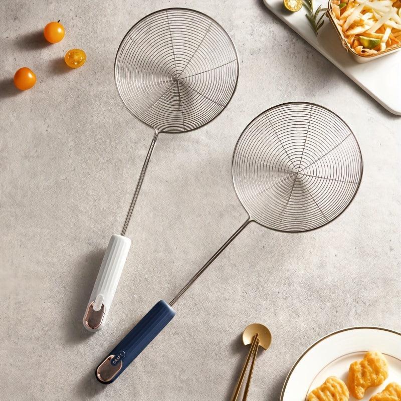 Large Stainless Steel Skimmer Ladle Long Handle Hot Pot Filter Spoon