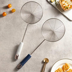 Large Stainless Steel Skimmer Ladle Long Handle Hot Pot Filter Spoon