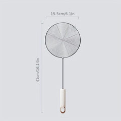 Large Stainless Steel Skimmer Ladle Long Handle Hot Pot Filter Spoon