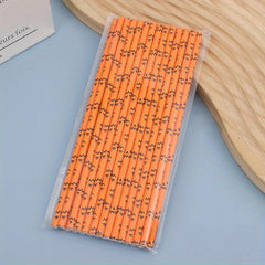 25pcs Colorful Biodegradable Paper Straws for Summer Drinks