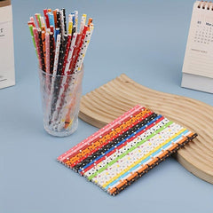 25pcs Colorful Biodegradable Paper Straws for Summer Drinks