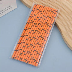 25pcs Colorful Biodegradable Paper Straws for Summer Drinks