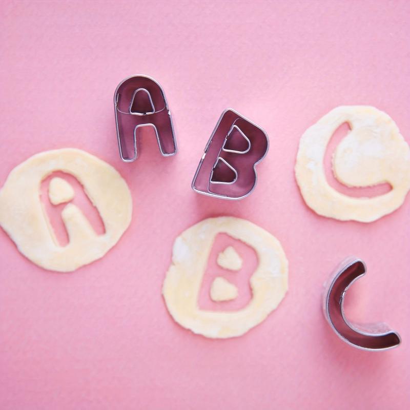 35pcs Alphabet & Numbers Cookie Cutters Stainless Steel Baking Molds