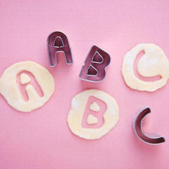 35pcs Alphabet & Numbers Cookie Cutters Stainless Steel Baking Molds