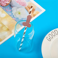 6Pcs Bachelorette Party Disposable Tableware Straw Decor