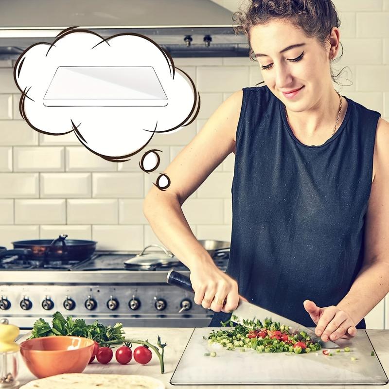 Acrylic Transparent Cutting Board Anti Slip Kitchen Home Restaurant Counter