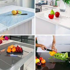 Acrylic Transparent Cutting Board Anti Slip Kitchen Home Restaurant Counter