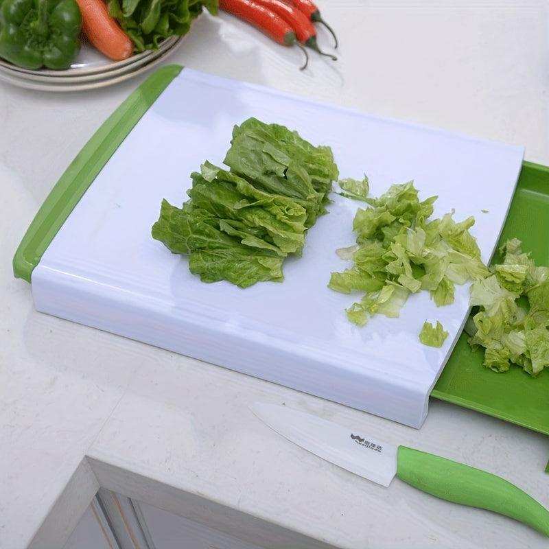 Plastic Cutting Board With Sliding Tray Chopping Board