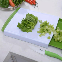 Plastic Cutting Board With Sliding Tray Chopping Board