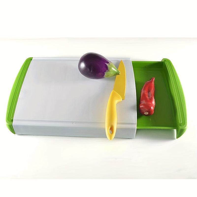 Plastic Cutting Board With Sliding Tray Chopping Board