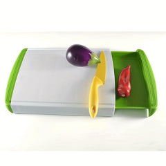 Plastic Cutting Board With Sliding Tray Chopping Board