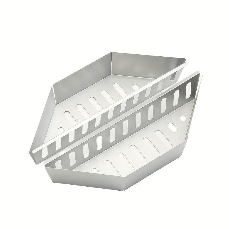 2pcs Char Basket Aluminum Charcoal Briquette Holders for Weber