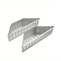 2pcs Char Basket Aluminum Charcoal Briquette Holders for Weber