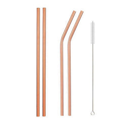 5pcs Stainless Steel Straws Reusable Drinking Straw Set