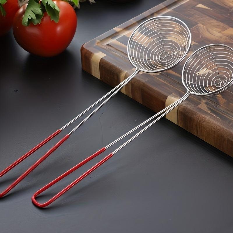 Stainless Steel Wire Skimmer Spoon - Kitchen Spider Strainer