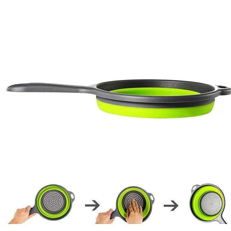 1pc Collapsible Colander Vegetable Washing Basket Strainer