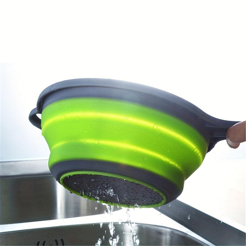 1pc Collapsible Colander Vegetable Washing Basket Strainer