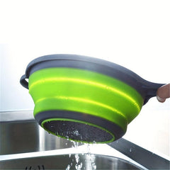1pc Collapsible Colander Vegetable Washing Basket Strainer