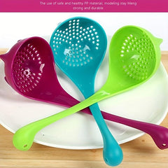 Long Handle Soup Spoon with Strainer Filter for Soup Stew - Kitchen Supplies