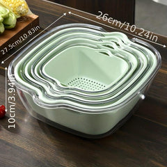 Double Layer Drain Basket Vegetable Washing Basket Colander Basket