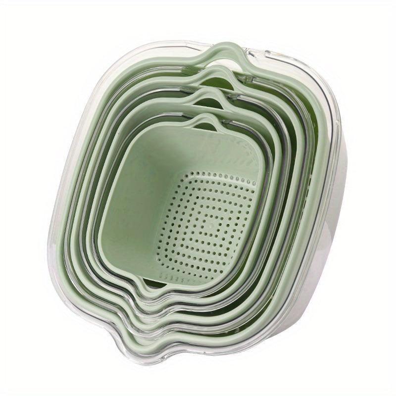 Double Layer Drain Basket Vegetable Washing Basket Colander Basket