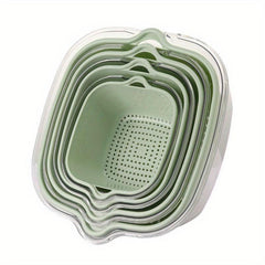 Double Layer Drain Basket Vegetable Washing Basket Colander Basket