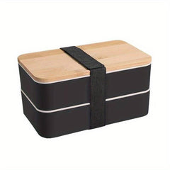 Portable Double Layer Lunch Box Insulated Food Storage Container