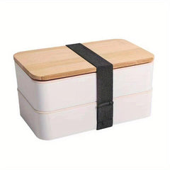Portable Double Layer Lunch Box Insulated Food Storage Container