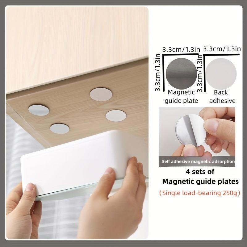 4pcs Fridge Magnet Magnetic Strips with Adhesive Backing