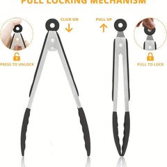 Silicone Food Clips Kitchen Tongs Non Slip Clip