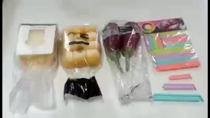 12pcs Plastic Bag Clips Kitchen Storage Sealing Clip Tool