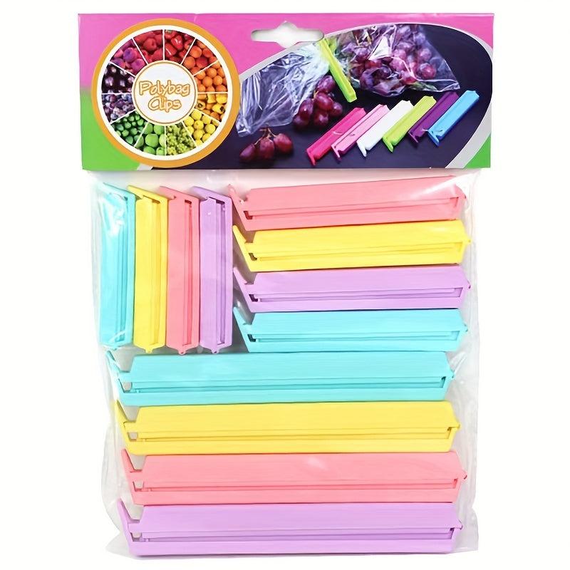 12pcs Plastic Bag Clips Kitchen Storage Sealing Clip Tool