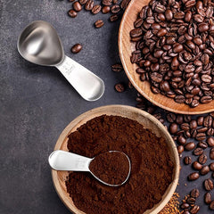 Stainless Steel Coffee Scoop - Tablespoon Measuring Spoon for Ground Coffee Tea